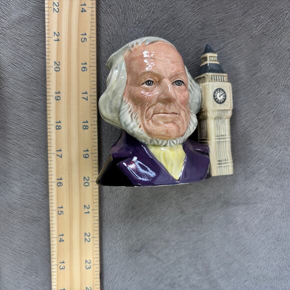 Toby Jug Royal Doulton John Doulton 2:00 Big Ben D6656 VTG Small Character Mug - Picture 6 of 6